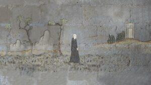 Pèlerin issu de l'exposition "L'énigme de Pierre" de Picta Productions et Marelle Studio en 2023